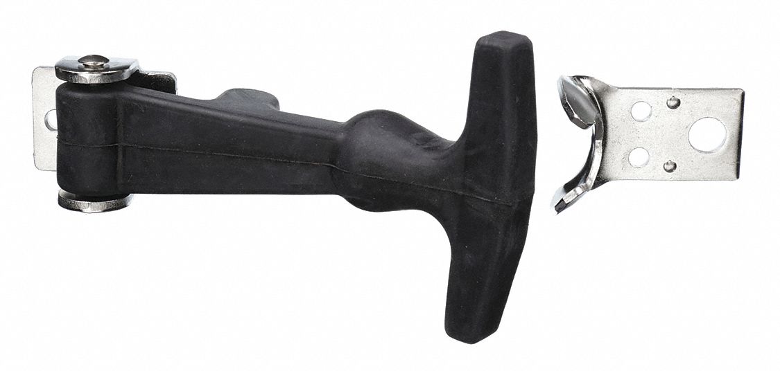 T HANDLE LATCH,BLACK,H 5 1/8 IN