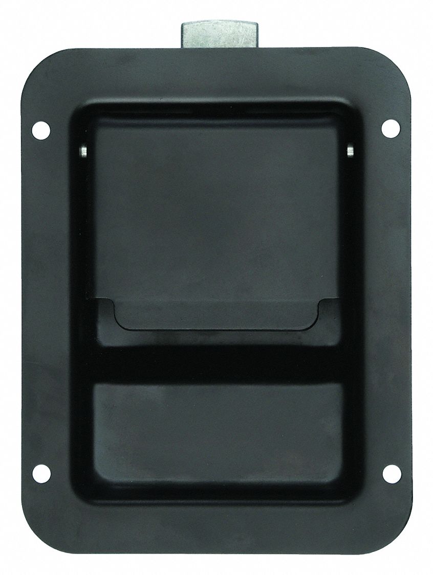 PADDLE LATCH,BLACK,H 4 1/4 IN