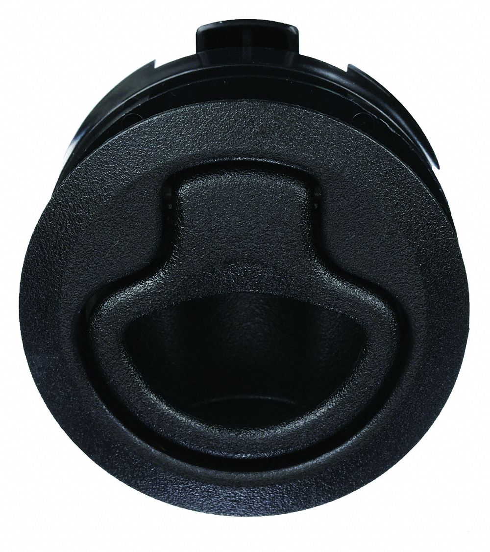 Push to Close Latch: Plastic, Push-to-Close, 1 1/4 in Ht, 2 5/16 in Wd