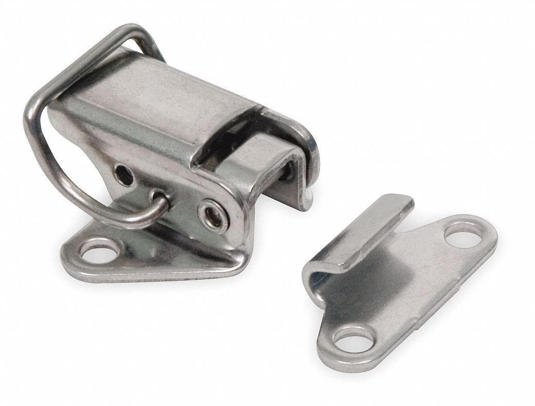 GRAINGER APPROVED Draw Latch Stainless Steel, Stainless Steel, 1 3/4