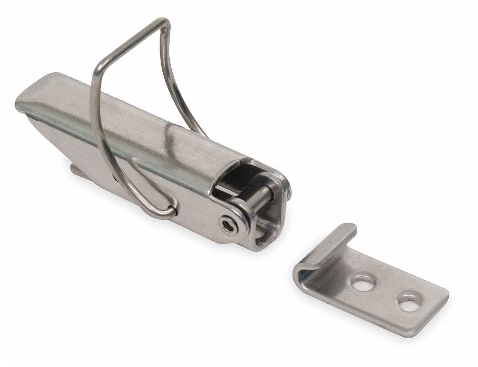 GRAINGER APPROVED Draw, Nonlocking, Draw Latch, 1 1/4 in, Stainless