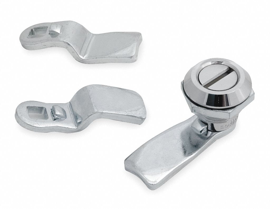 GRAINGER APPROVED Cam, Nonlocking, Cam Latch, 2 3/4 in, Chrome 1XPF5