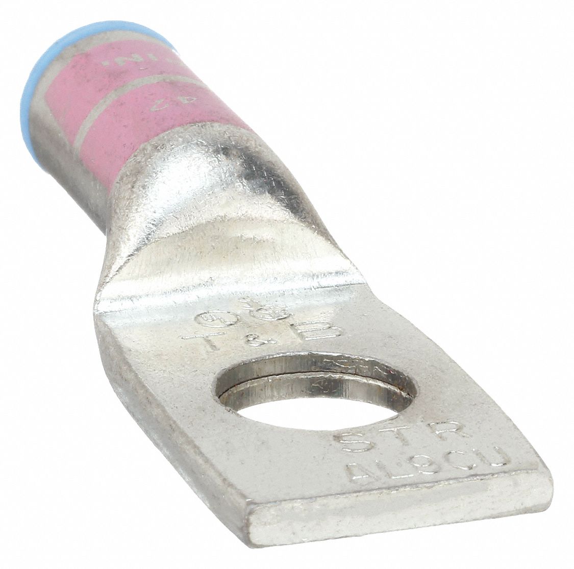 Compression Lug: For 2 AWG, Solid/Stranded Wire Type, 1/2 in Stud Size, Long, Aluminum