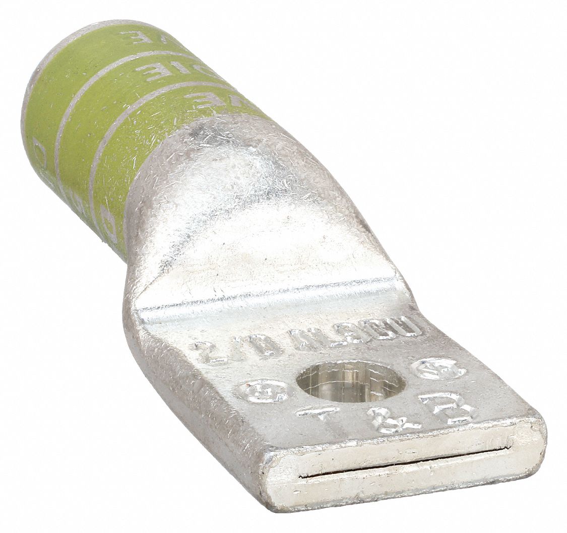 ONE-HOLE LUG COMPRESSION CONNECTOR, 2/0 AWG MAX WIRE SIZE