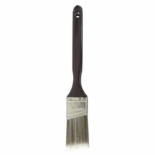 GRAINGER APPROVED 11/2 in Angle Sash Polyester Paint Brush, Soft, for