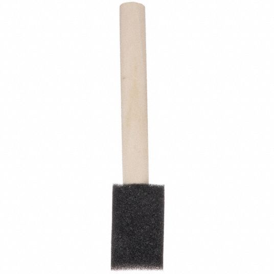Grainger Approved 1XRL1 Paint Brush, Angle Sash Brush, 1 Inch, Synthetic,  Polyester