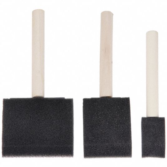 Choice Zoro 1XRK4 1 x 2 x 3 in. Foam Soft Brush Set