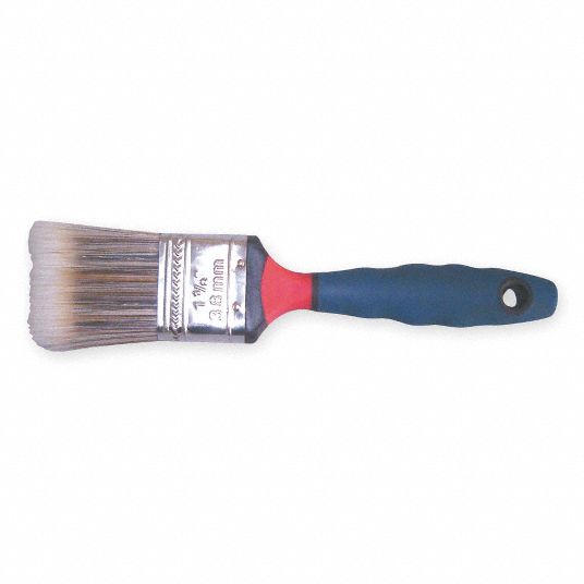 GRAINGER APPROVED 11/2 in Flat Sash Synthetic Bristle Paint Brush