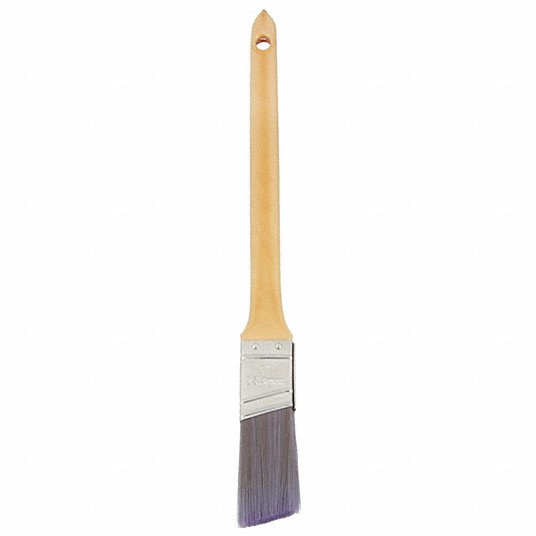 Paint Brush, 1 in, Angle Sash, Polyester 1XRL1
