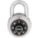 PADLOCK,COMBINATION,SS,L 1 3/4 IN