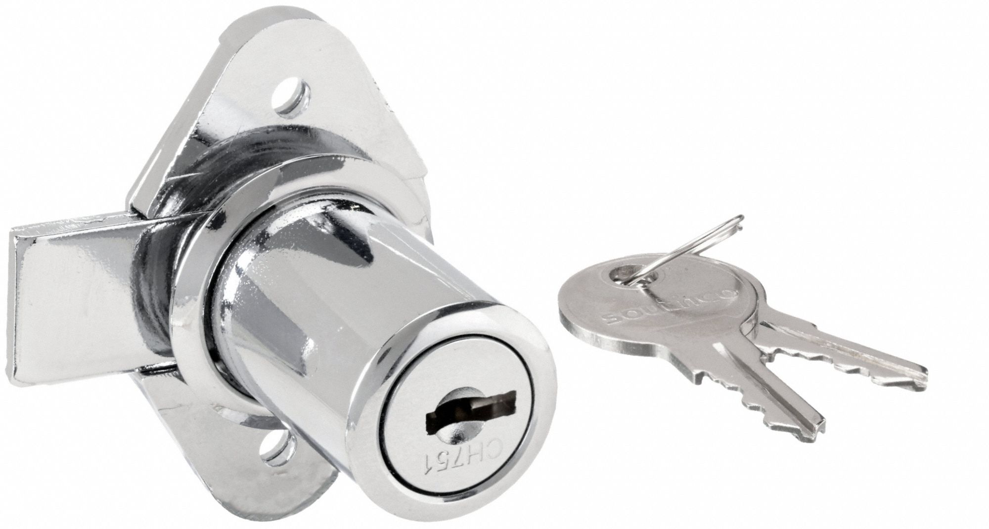 茶掛76 For 1 3/8 in Material Thick, Chrome-Plated, Cabinet and