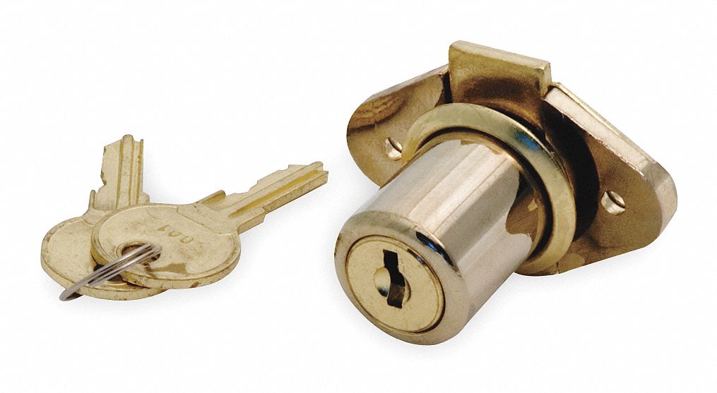 GRAINGER APPROVED and Drawer Dead Bolt Locks For 7/8 in