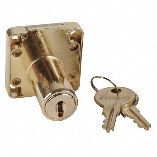 GRAINGER APPROVED and Drawer Dead Bolt Locks, Keyed Alike, For