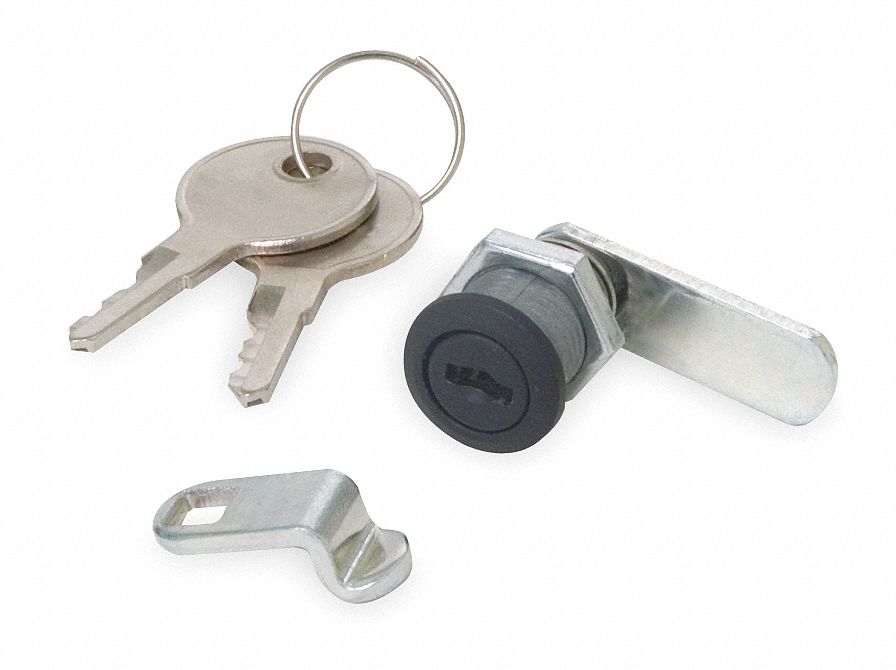 Grainger Approved Alike Keyed Standard Keyed Cam Lock Key Mo1 For Door Thickness In 19 64 Black Powder Coated 1xry5 1xry5 Grainger
