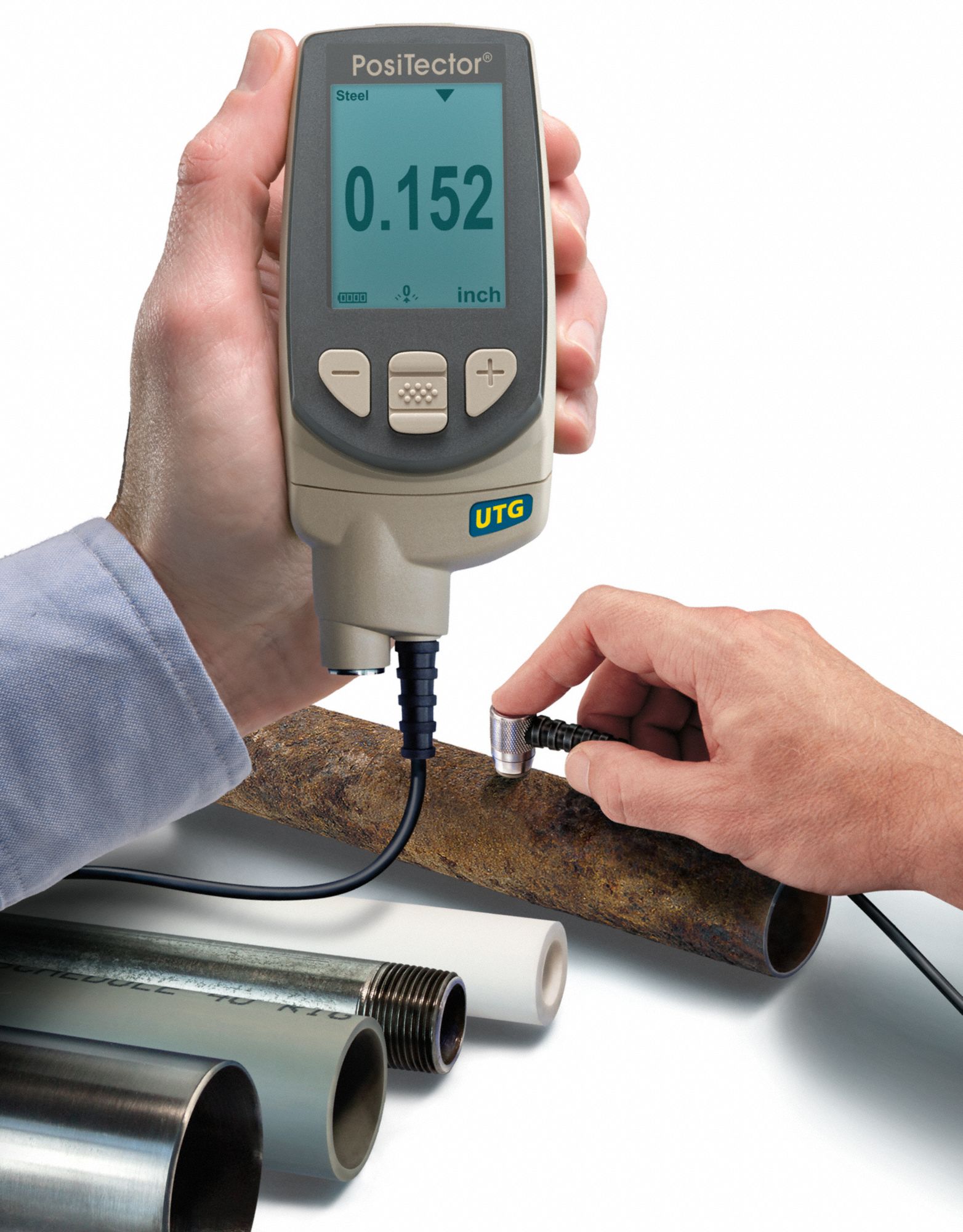 DEFELSKO Ultrasonic Thickness Gauge NIST, Ferrous and NonFerrous, 0.