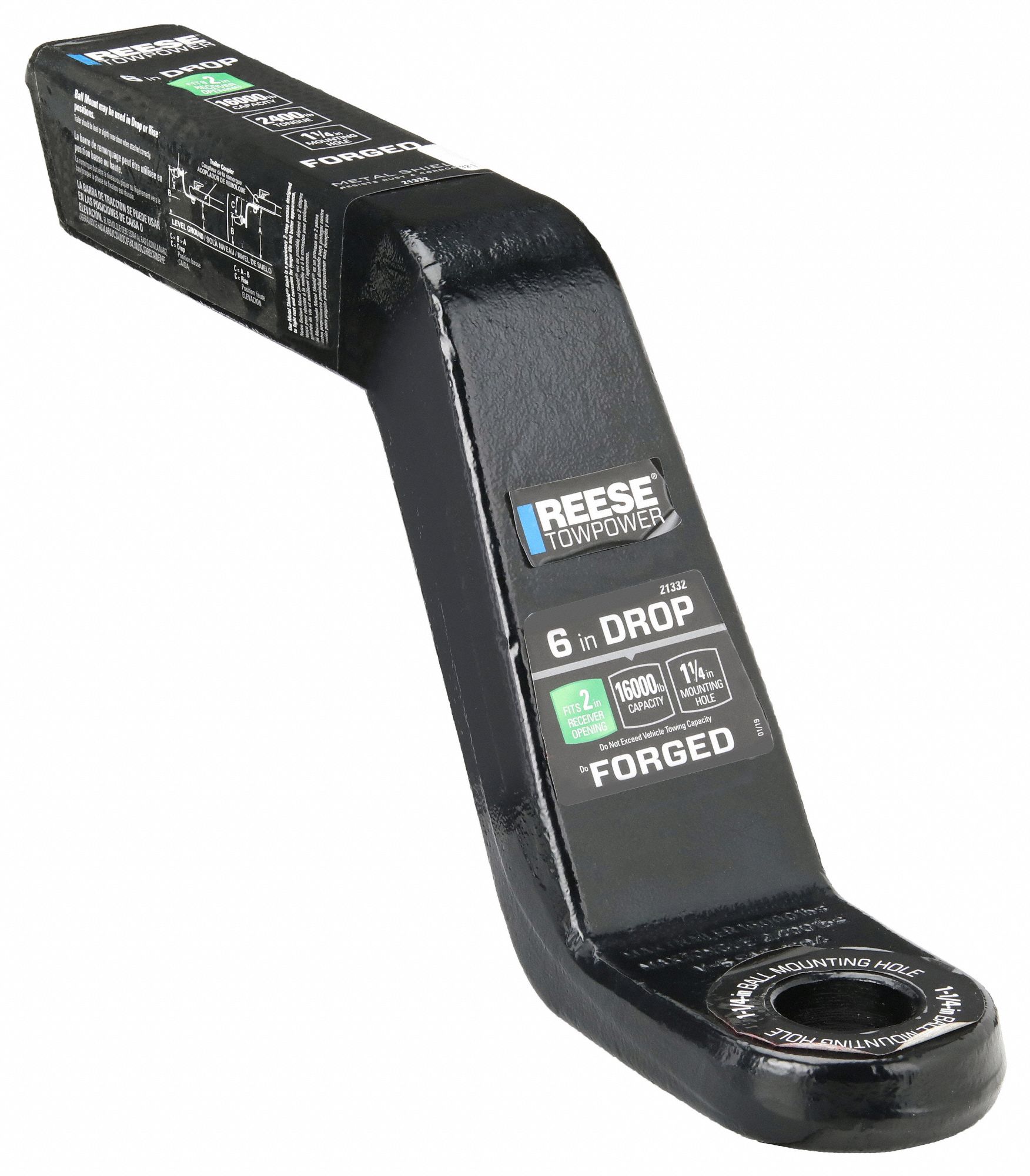 Forged Ball Mount: V, 1 1/4 in Compatible Ball Shank Dia, Ball Mounts Ball Mount, Steel