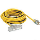 LIGHTED EXTENSION CORD, 25 FT, 12 AWG WIRE SIZE, 12/3, SJTW, NEMA 5-15P, T-SHAPE