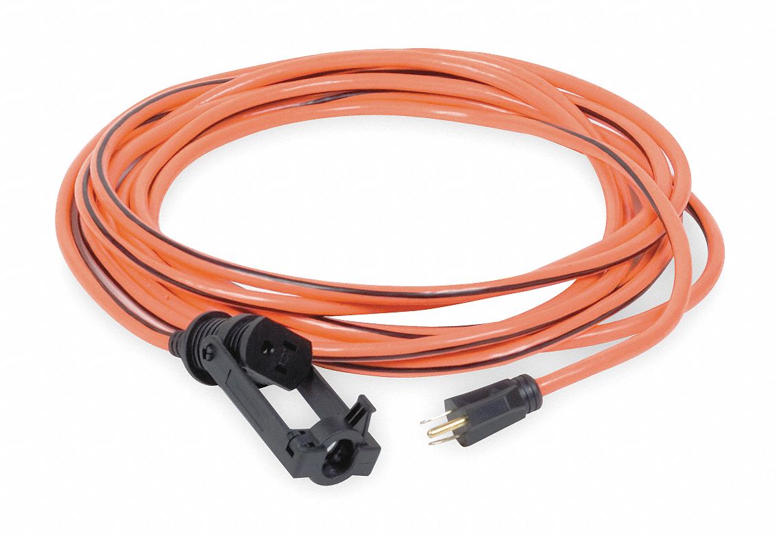 POWER FIRST Locking Extension Cord, Outdoor, 15.0, 125V AC, Number of