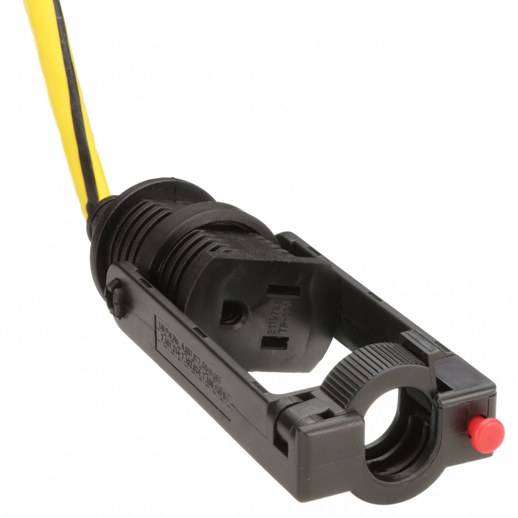 POWER FIRST Locking Extension Cord, Outdoor, 15.0, 125V AC, Number of Outlets 1, Yellow with
