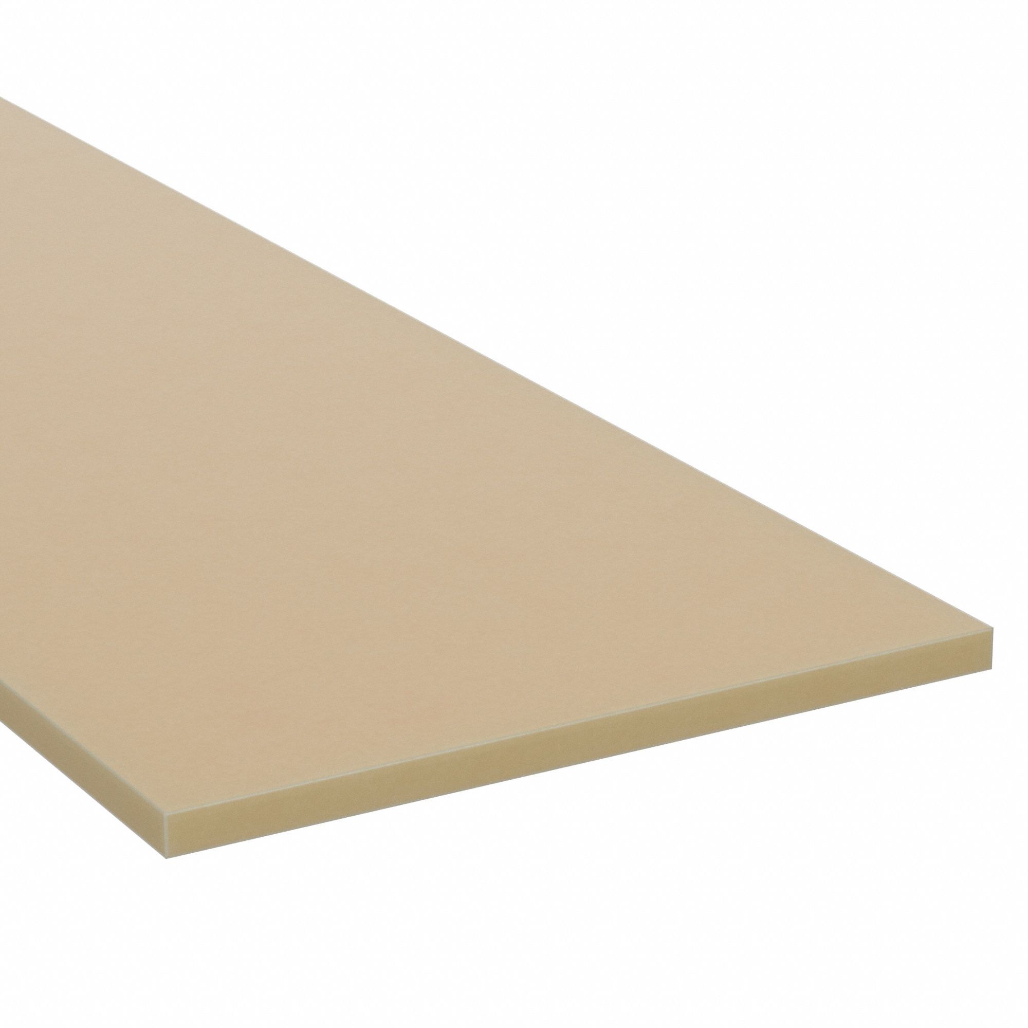 RUBBER SHEET, STANDARD, 12 IN X 12 IN, 0.25 IN THICK, 40A, PLAIN BACKING, TAN, SMOOTH
