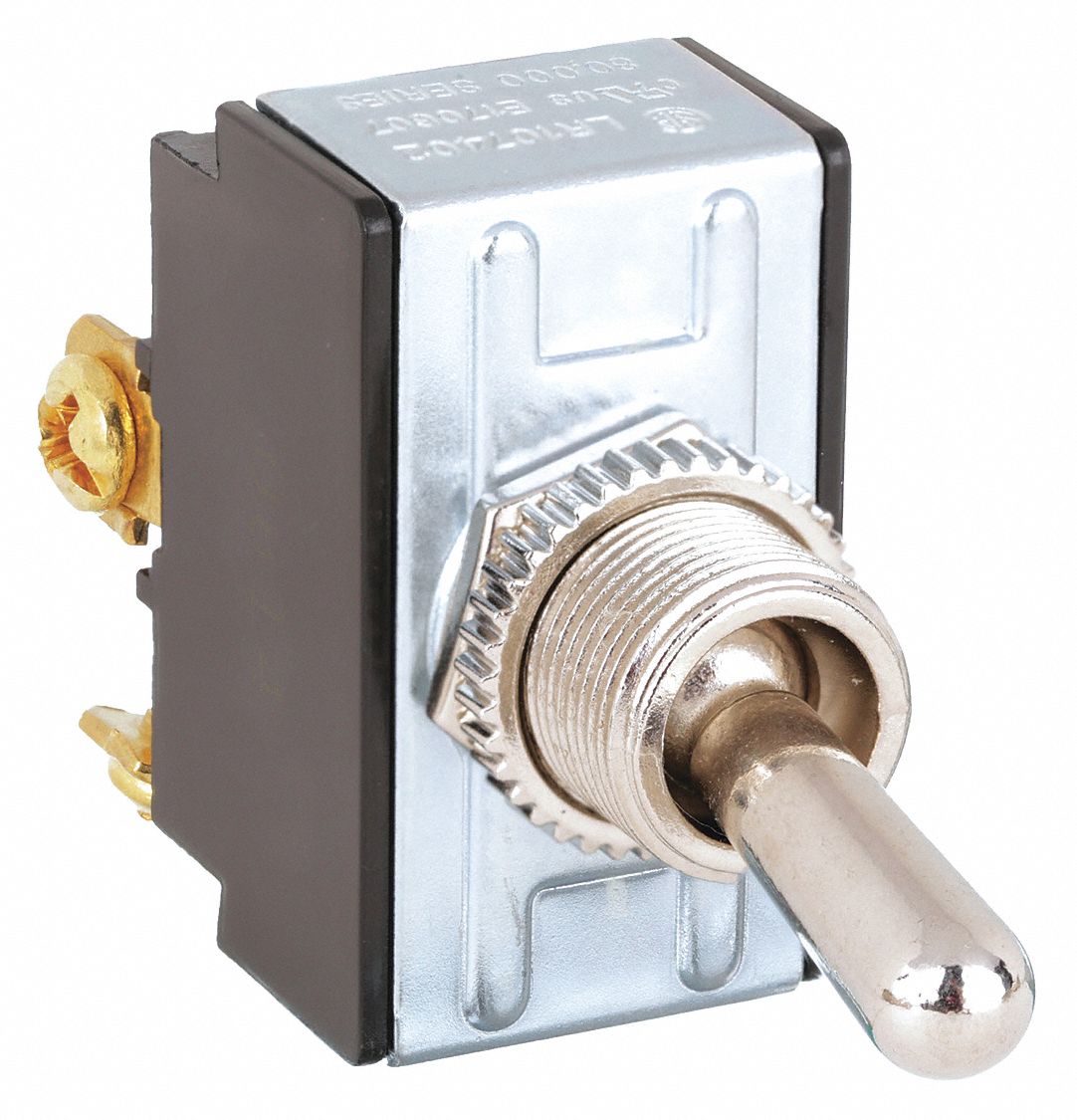 TOGGLE SWITCH, 2 POSITION, 4 CONNECTIONS, DPST, SCREW TERMINALS CONNECTION