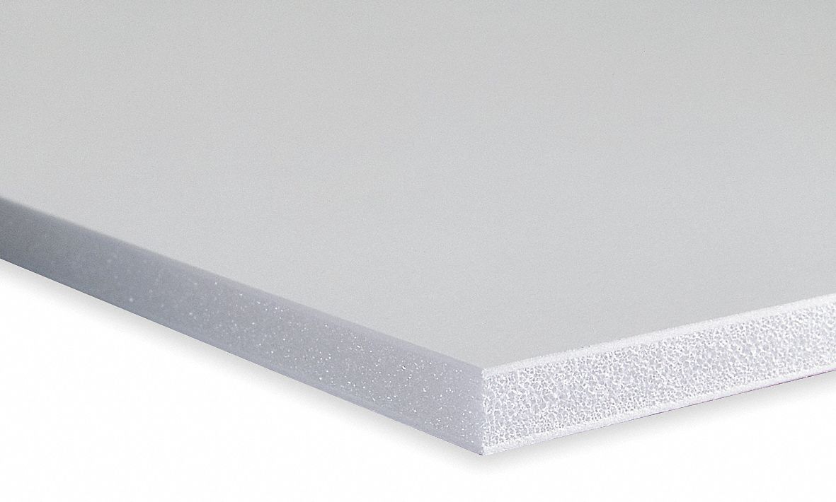 Bulletin Board, Foam, 40 inH x 60 inW, White Grainger