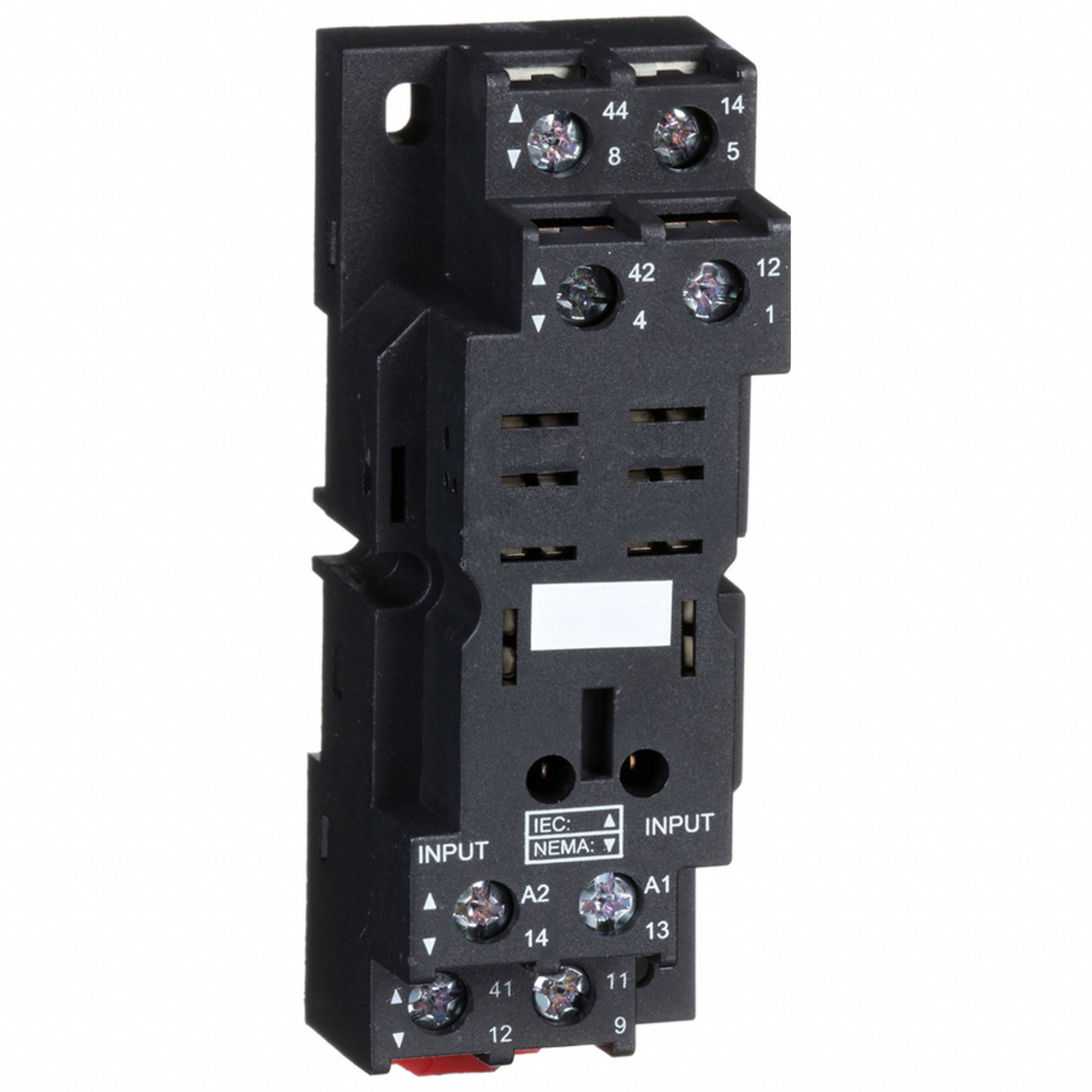 RELAY SOCKET, 16 A RATING, DIN-RAIL AND SURFACE SOCKET MOUNTING, 8 PINS, D SOCKET