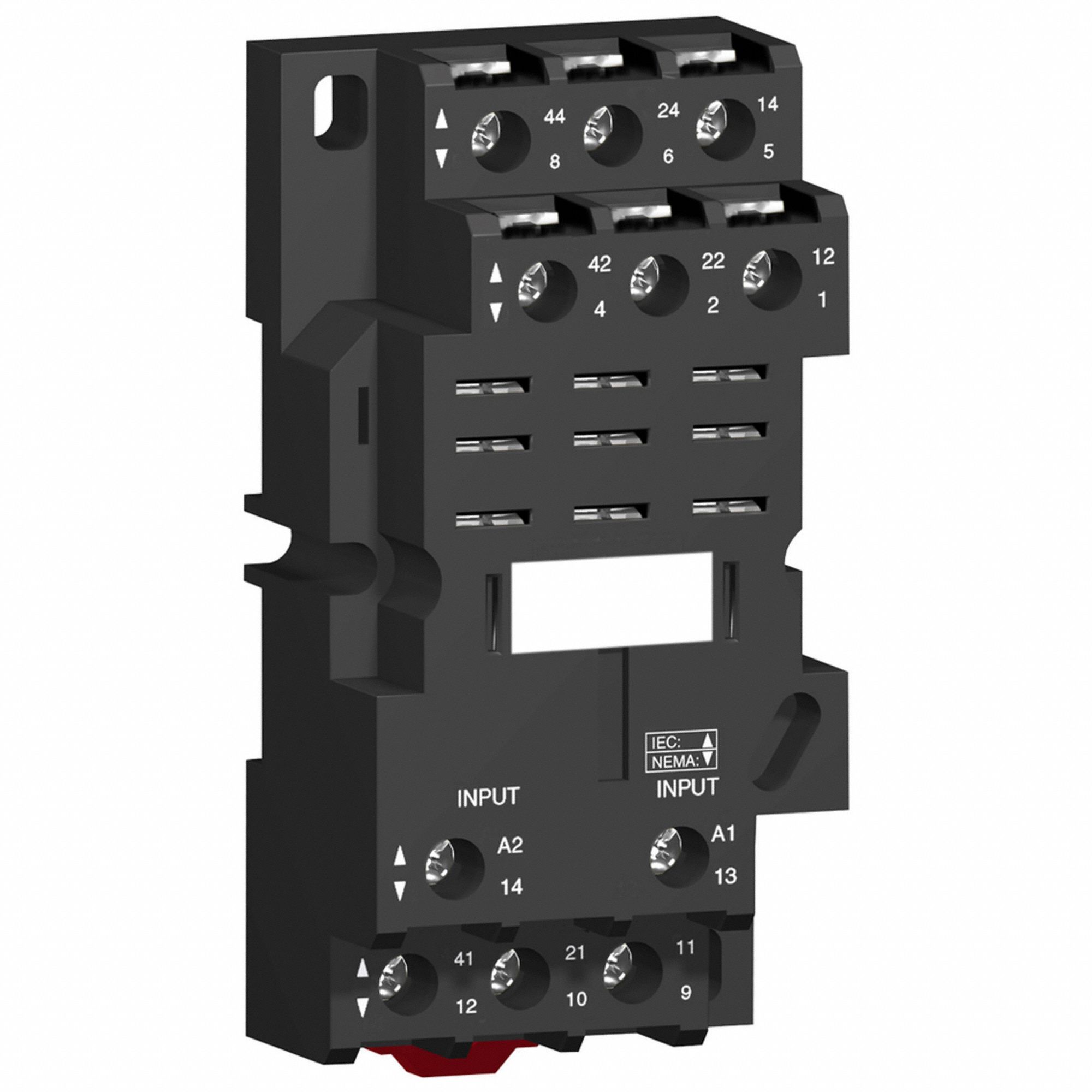 RELAY SOCKET, 16 A RATING, DIN-RAIL AND SURFACE SOCKET MOUNTING, 11 PINS, E SOCKET