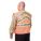 HI-VIS VEST, ANSI CLASS 2, CHEVRON, 2XL, ORANGE, POLYESTER, ZIPPER