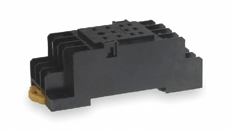 RELAY SOCKET, 5 A RATING, DIN-RAIL AND SURFACE SOCKET MOUNTING, 11 PINS, R SOCKET, ELEVATOR