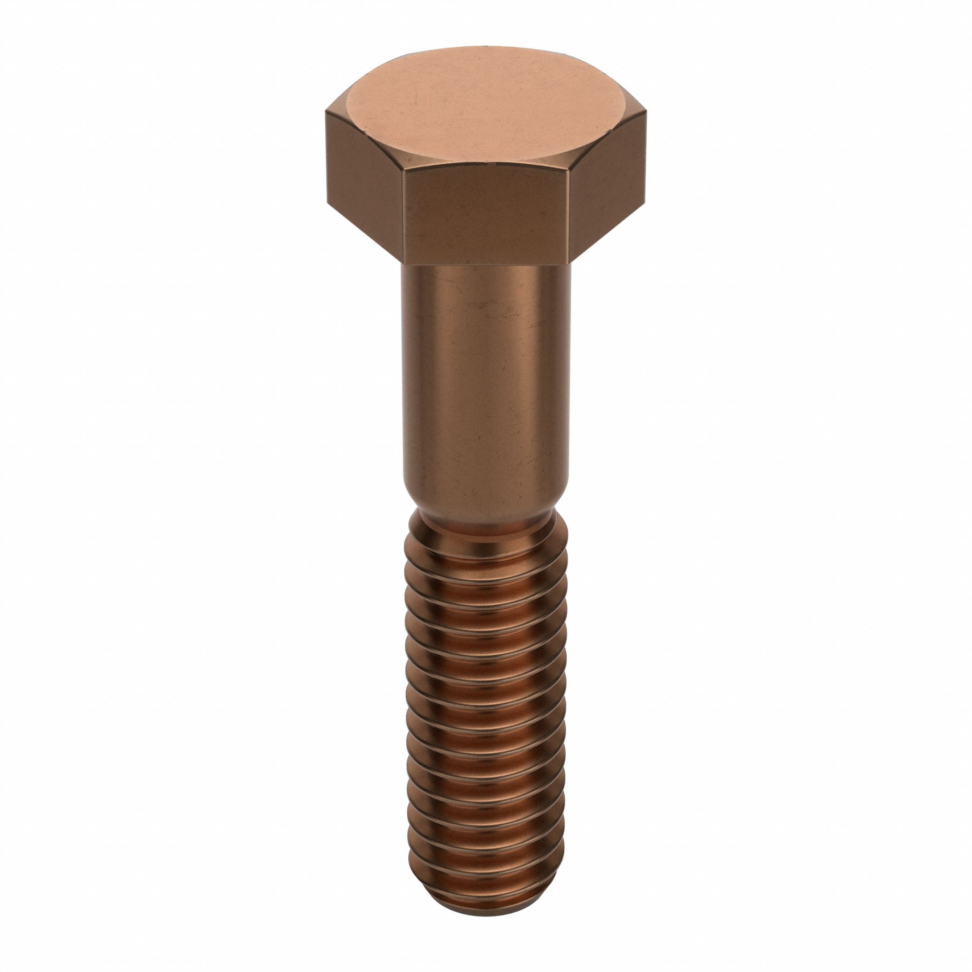 HEX HEAD CAP SCREW, BRONZE, PLAIN FINISH, 5/16