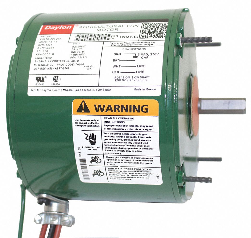 1YBA2 - Agricultural Fan Motor TEAO 1625 RPM