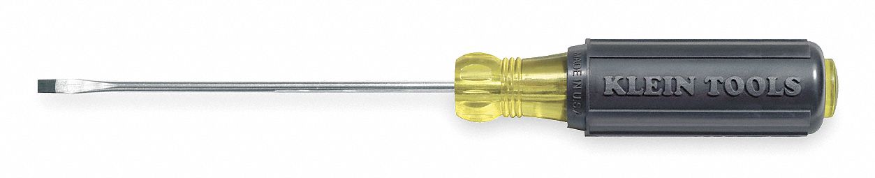 KLEIN TOOLS 607-3 Slotted Screwdriver 3/32 in PK 6