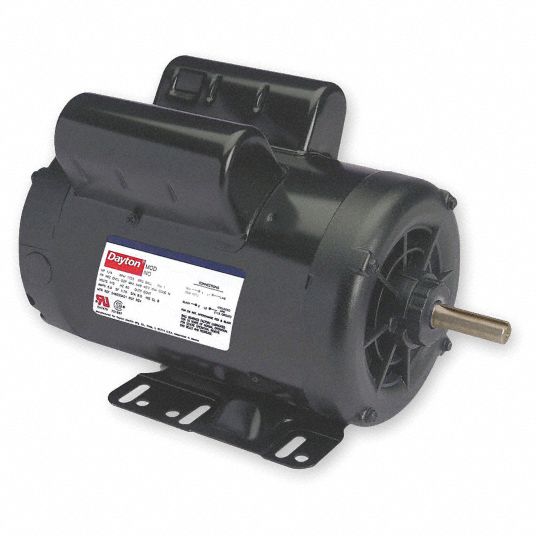 Aeration Fan Motor, 3 HP, Permanent Split Capacitor, Nameplate RPM 3450 ...