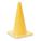 TRAFFIC CONE, NOT FOR ROADWAY USE, NON-REFLECTIVE, 18 IN, YELLOW