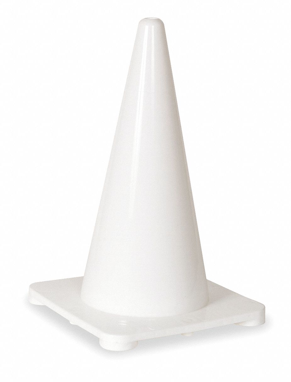 CÔNE DE SIGNALISATION, NON DESTINÉ À LA ROUTE, NON RÉFLÉCHISSANT, 18PO, BLANC
