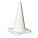 TRAFFIC CONE, NOT FOR ROADWAY USE, NON-REFLECTIVE, 18 IN, WHITE