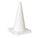 TRAFFIC CONE, NOT FOR ROADWAY USE, NON-REFLECTIVE, 18 IN, WHITE