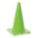 TRAFFIC CONE, NOT FOR ROADWAY USE, NON-REFLECTIVE, 18 IN, GREEN