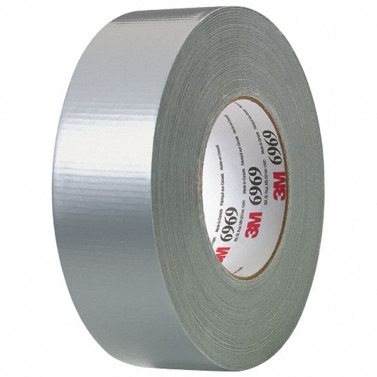 3M Extra Heavy Duty Duct Tape 6969 Silver 48 mm x 54.8 M 10.7 Mil Individually Wrapped Conveniently Packaged