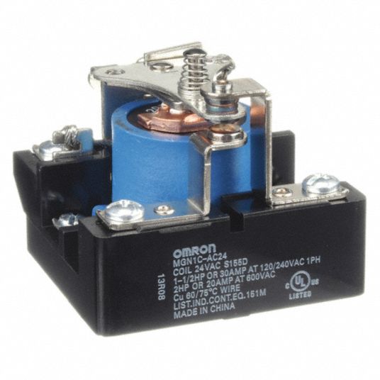 OMRON, Surface Mounted, 30 A Current Rating, Open Power Relay - 1YCG1 ...