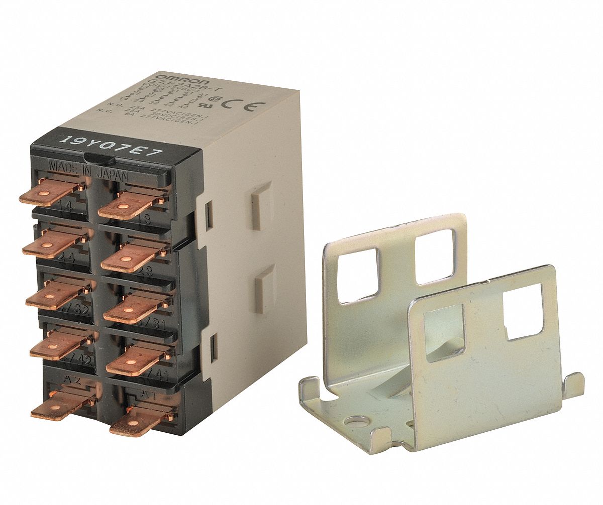 1YCH6 - Enclosed Power Relay 10Pin 12VDC DPST