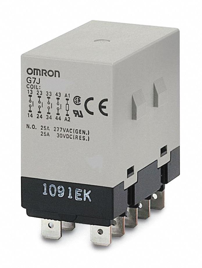 EnclosPwRely 100/120VAC DPST-NC/NO 10Pin