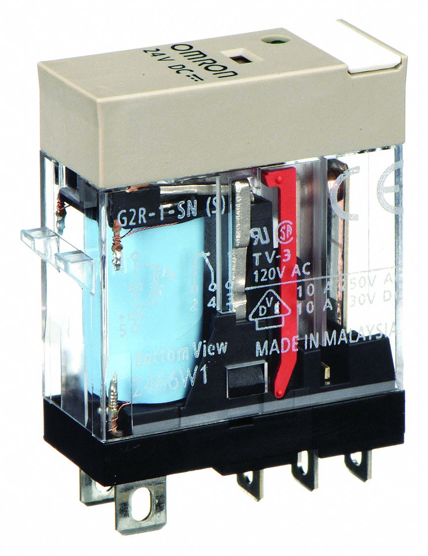 RELAIS PLUG-IN DEL SPDT 24 VOLT BOB
