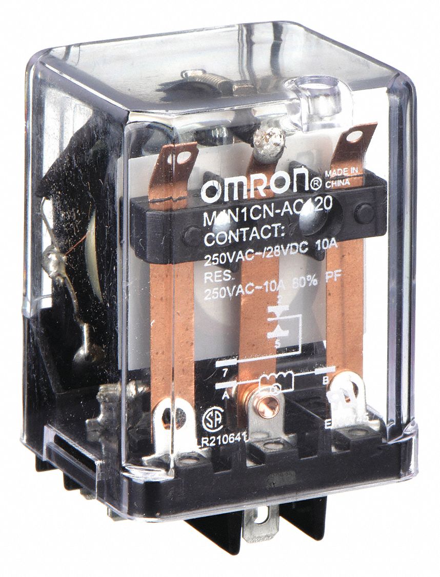 Omron Socket Mounted A Current Rating General Purpose Relay Ycl Mjn C N Ac Grainger