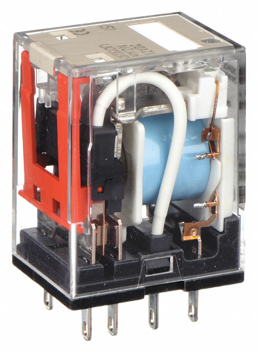 GENERAL PURPOSE RELAY, SOCKET MOUNTED, 10 A CURRENT RATING, 12V DC, 8 PINS/TERMINALS, DPDT