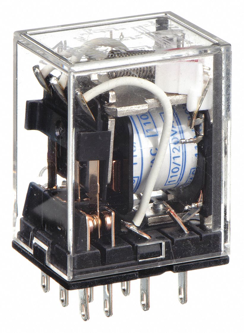 General Purpose Relay: Socket Mounted, 5 A Current Rating, 120V AC, 11 Pins/Terminals, 3PDT