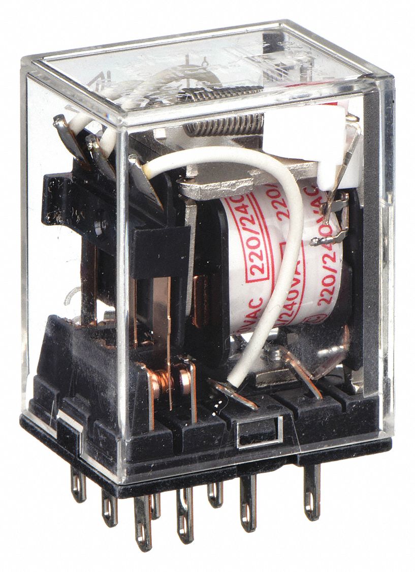 General Purpose Relay: Socket Mounted, 5 A Current Rating, 240V AC, 11 Pins/Terminals, 3PDT
