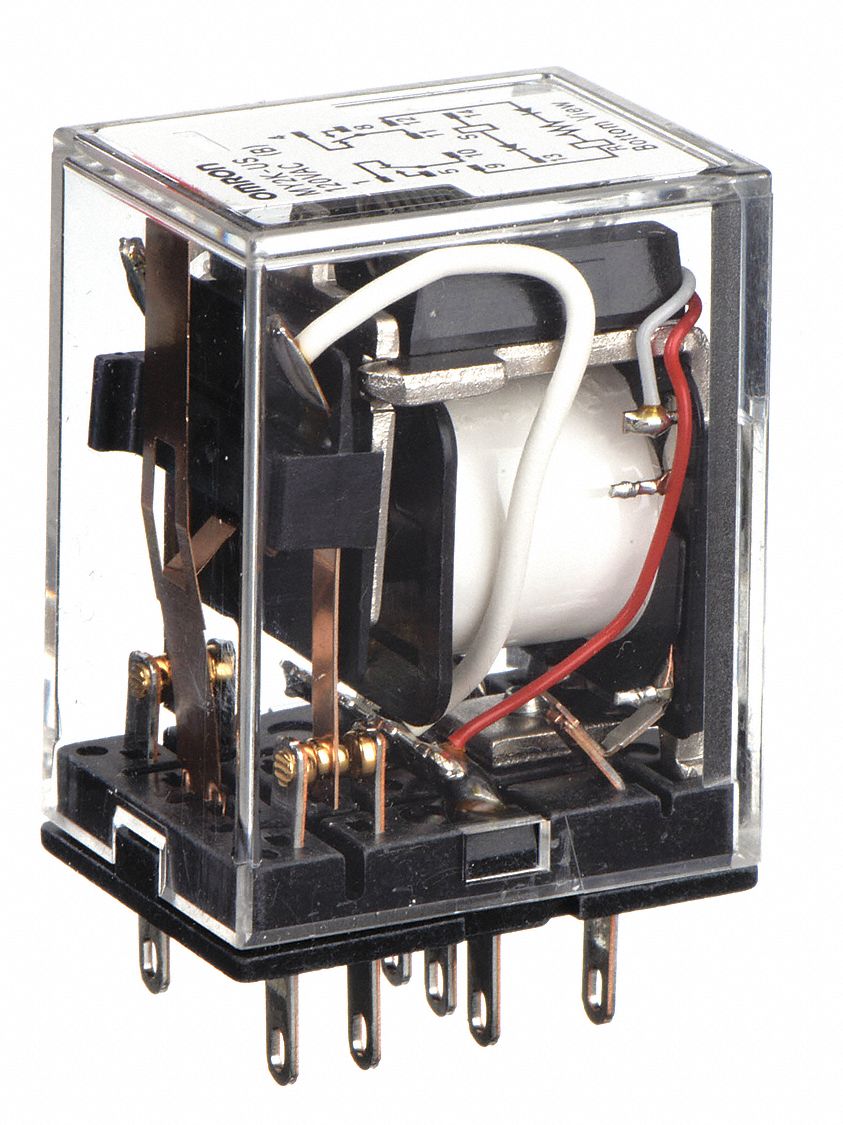 RELAIS PLUG-IN DPDT 120VOLTS BOBINE