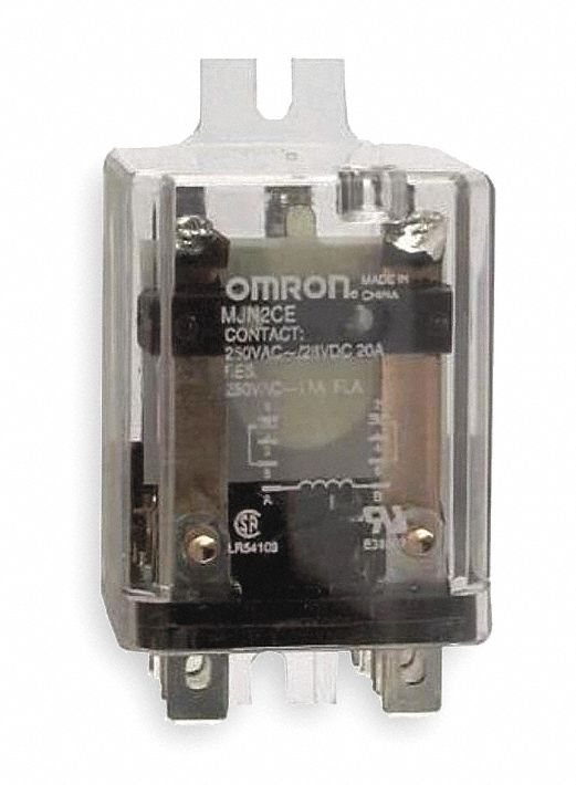 ENCLOSED POWER RELAY, SURFACE (SIDE FLANGE) MOUNTED, 10 A CURRENT RATING, 24V AC, DPDT